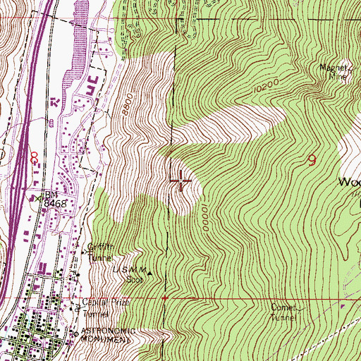 Topographic Map of F W Cram Mine, CO