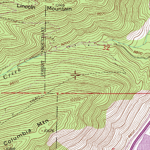 Topographic Map of Headlight Mine, CO