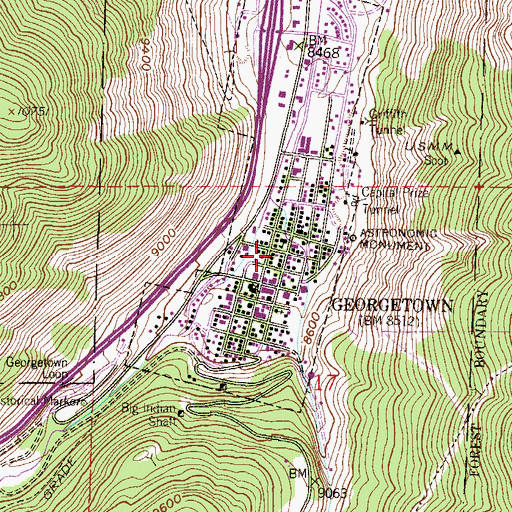 Topographic Map of Kantinka Mine, CO