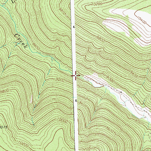 Topographic Map of Bear Creek Trail, CO