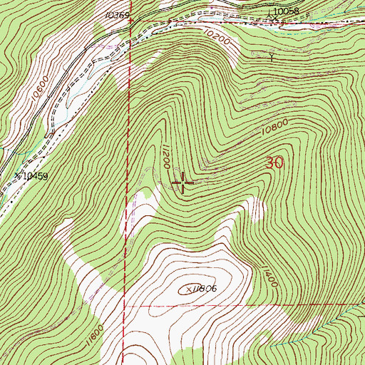 Topographic Map of Little Jack Mine, CO