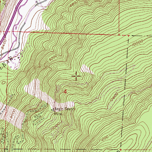 Topographic Map of Loranzie Mine, CO