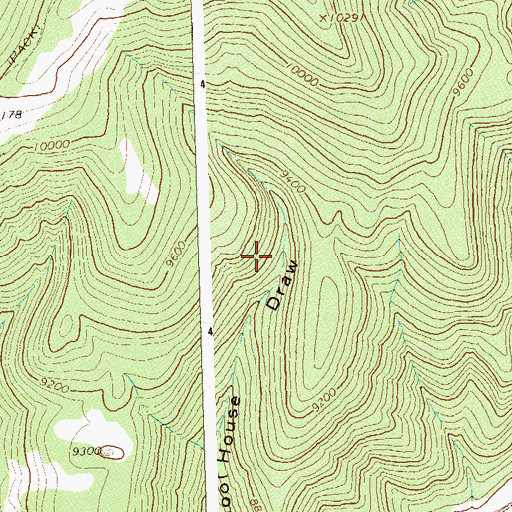 Topographic Map of Schoolhouse Trail, CO