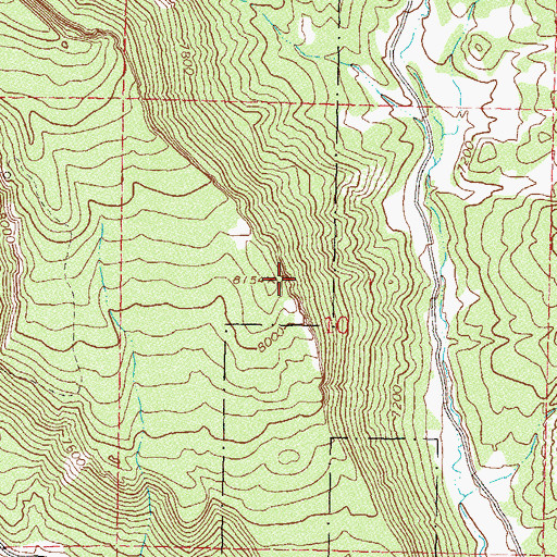 Topographic Map of Perins Peak State Wildlife Area, CO