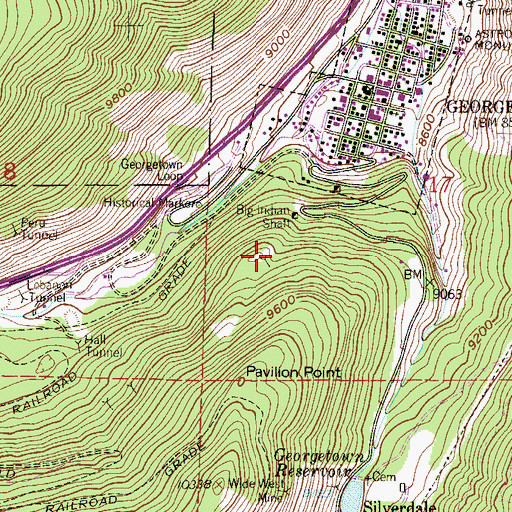 Topographic Map of War Baby Mine, CO