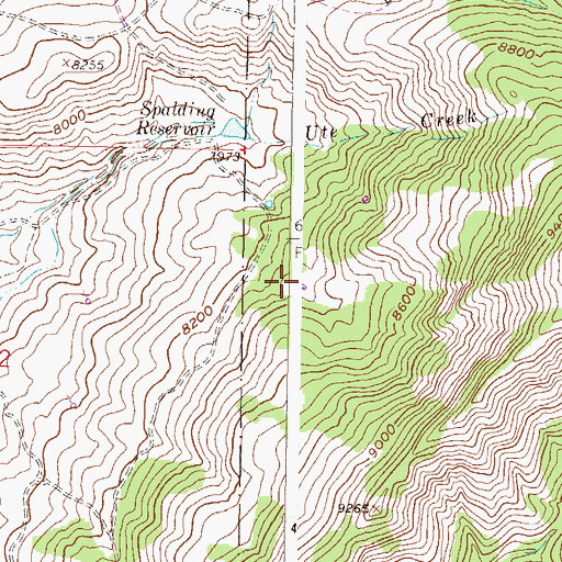 Topographic Map of Cache Creek Access Trail, CO