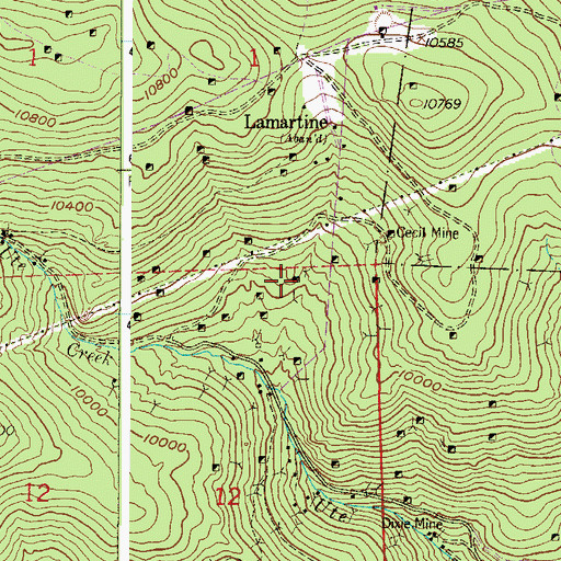 Topographic Map of Argo Shaft Mine, CO