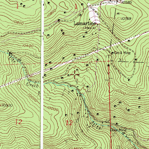 Topographic Map of Argosy Mine, CO