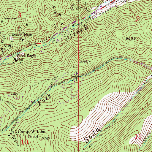 Topographic Map of Bi-metalist Mine, CO