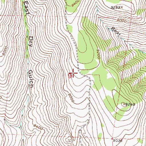 Topographic Map of Sapinero State Wildlife Area, CO