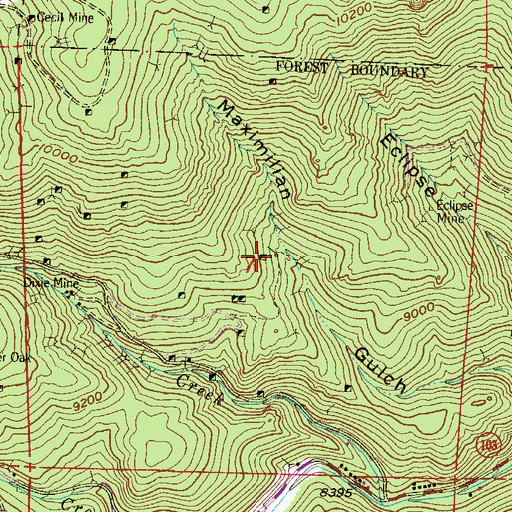 Topographic Map of Chemung County Mine, CO