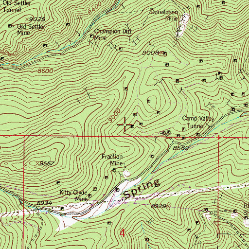 Topographic Map of Liberator Mine, CO