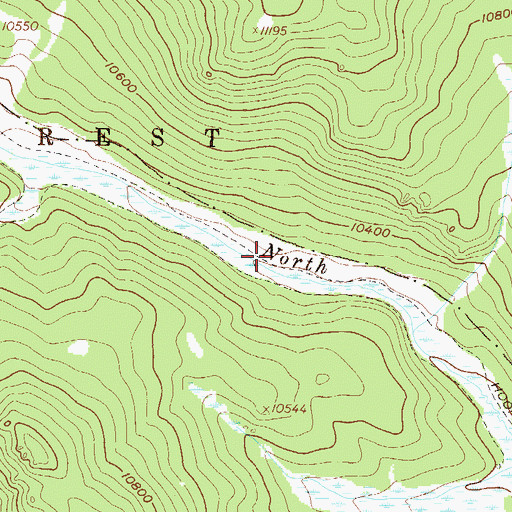 Topographic Map of Brookside-McCurdy Trail, CO