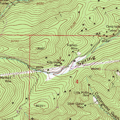 Topographic Map of Little Jacket Mine, CO
