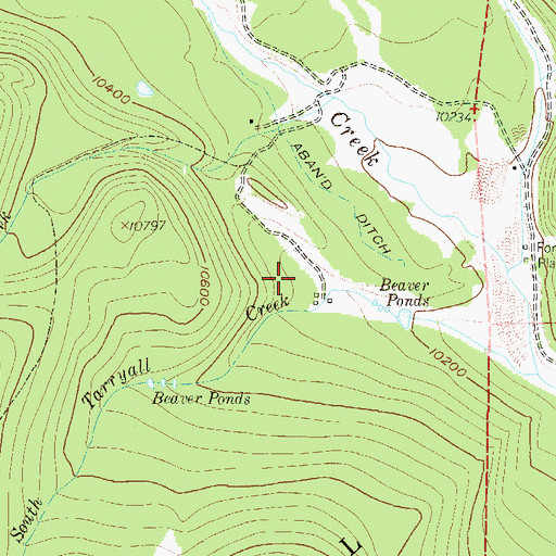 Topographic Map of Gold Dust Trail, CO