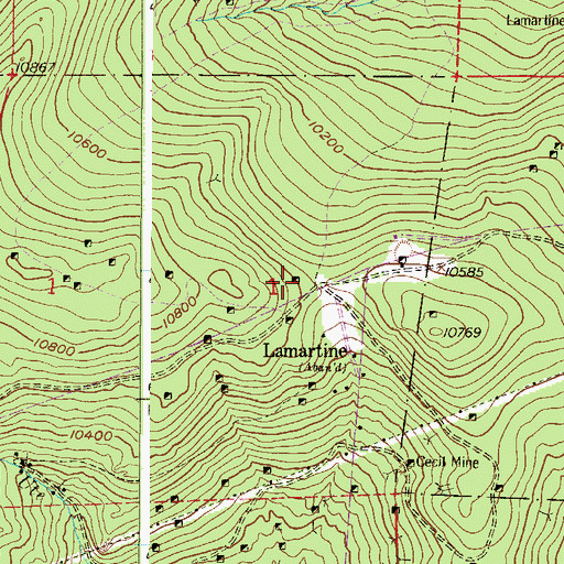 Topographic Map of Money Musk Mine, CO