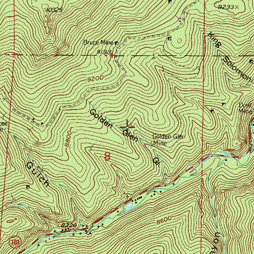 Topographic Map of Orinoco Mine, CO
