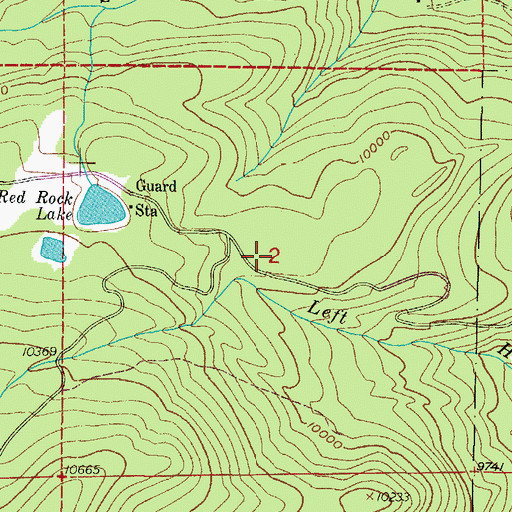 Topographic Map of Sourdough Trail, CO