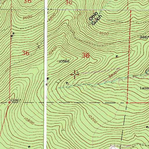 Topographic Map of Poorman Tunnel Mine, CO