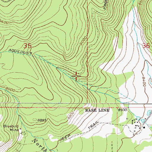 Topographic Map of Switzerland Trail, CO
