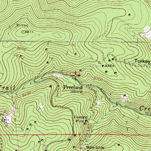 Topographic Map of Sherman Shaft Mine, CO