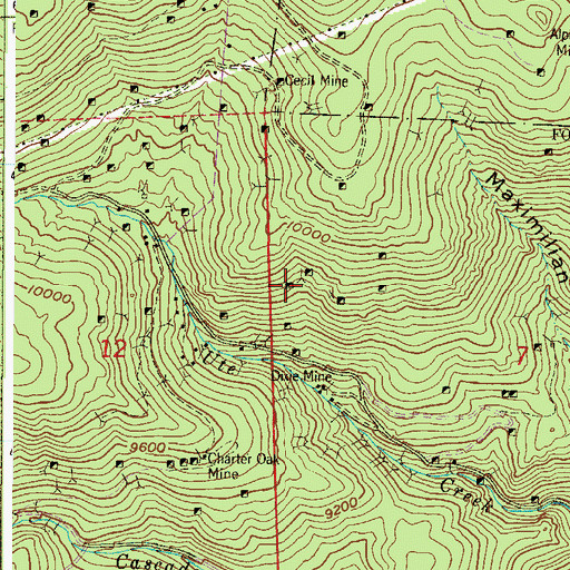 Topographic Map of Sulitelma Mine, CO