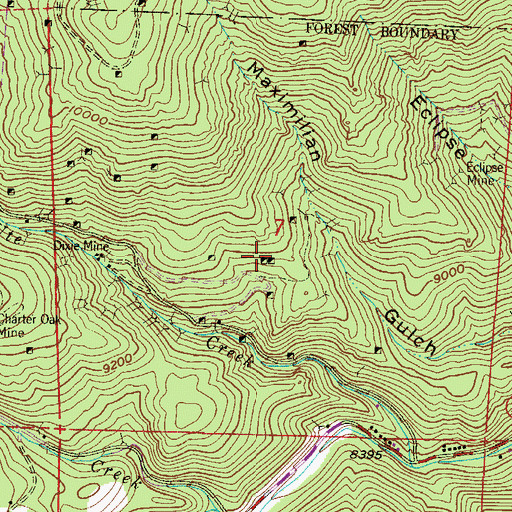 Topographic Map of Viking Mine, CO