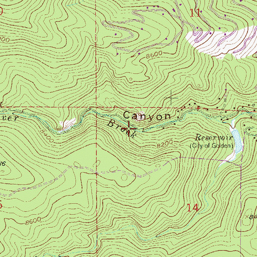 Topographic Map of Quickie Iron Mine, CO