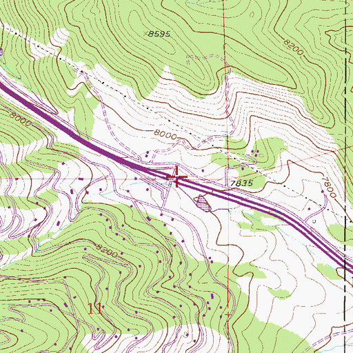 Topographic Map of Texaco Mine, CO
