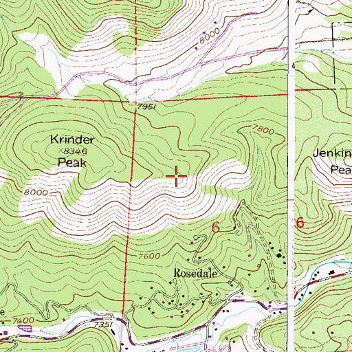 Topographic Map of Tall Timber Number One Mine, CO
