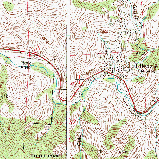 Topographic Map of Wright Lease Mine, CO