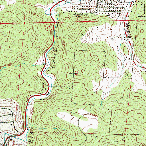 Topographic Map of Bear Creek Quarry, CO