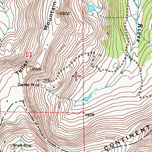 Topographic Map of Bullton Extension Mine, CO