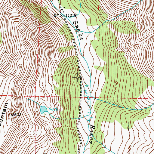 Topographic Map of Iron King Mine, CO