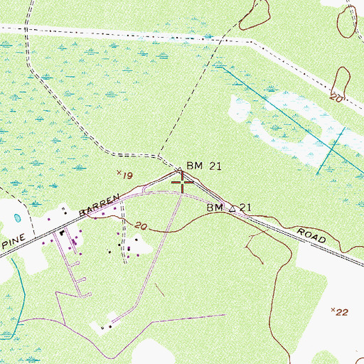 Topographic Map of Holy Angels Church, GA