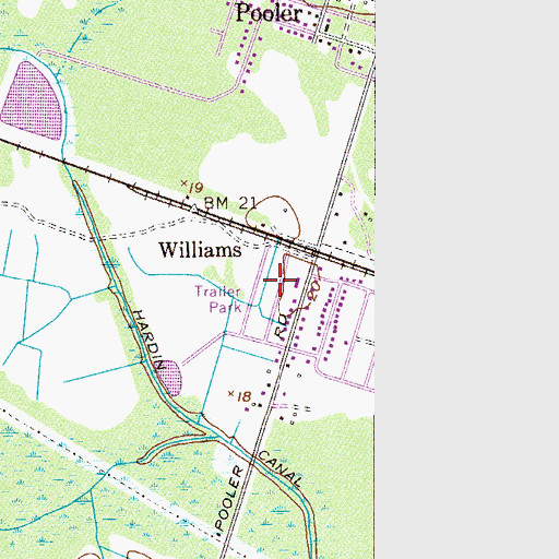 Topographic Map of Tutens, GA