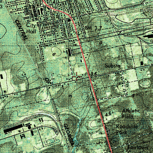 Topographic Map of Whitehill Plantation (historical), GA
