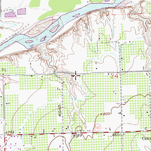 Topographic Map of Orchard Mesa Canal Number 1, CO