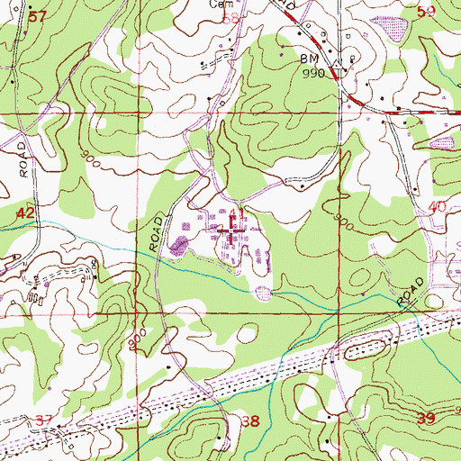 Topographic Map of Christian Corners, GA