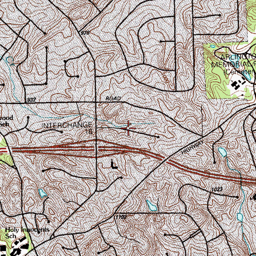 Topographic Map of Coldstream, GA