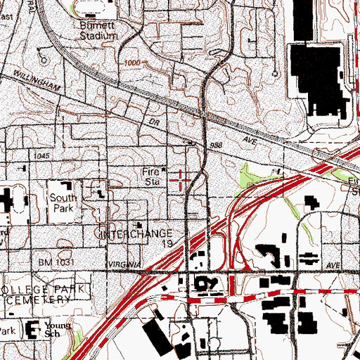 Topographic Map of Eagan Park, GA