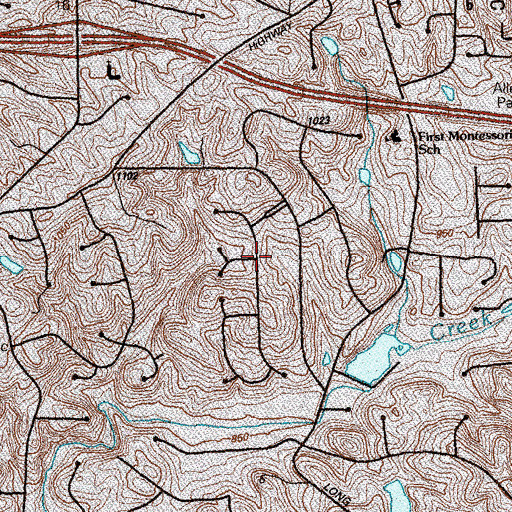 Topographic Map of Glen Errol, GA