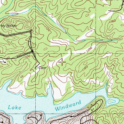 Topographic Map of Golf Club of Georgia, GA