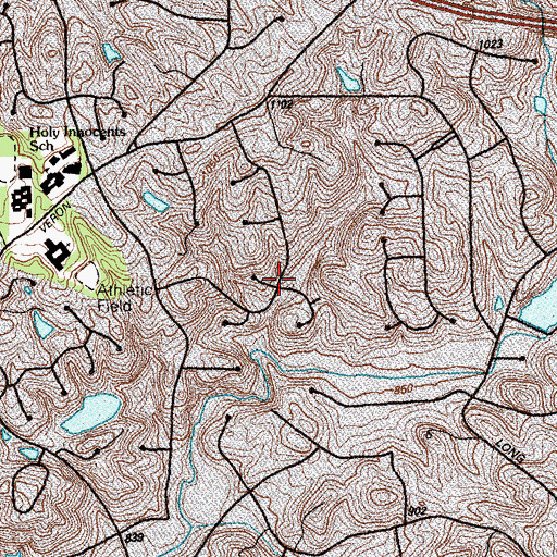 Topographic Map of Idlewood Vally, GA
