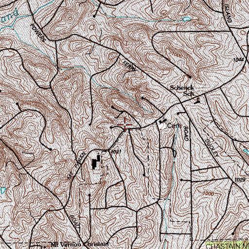 Topographic Map of Montwicke, GA