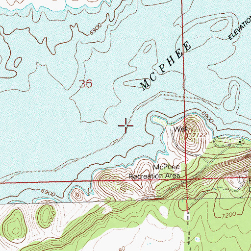Topographic Map of Main Canal Number 2, CO