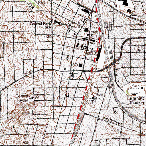 Topographic Map of Pathway Christian School, GA