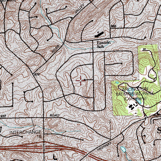Topographic Map of Riverside, GA