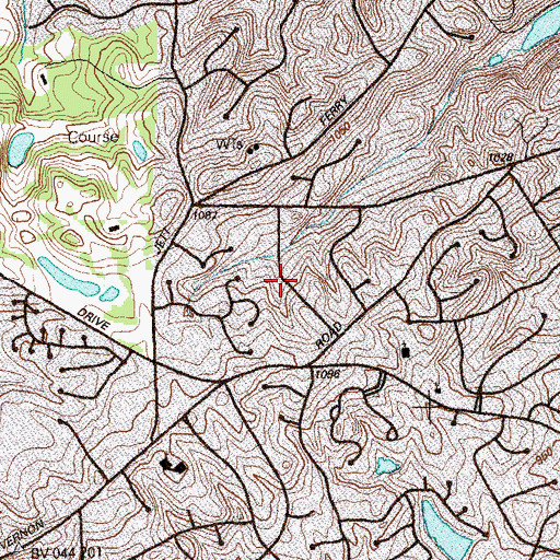 Topographic Map of Saint Andrews, GA