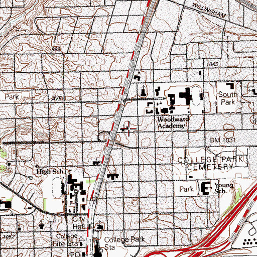 Topographic Map of Saint Johns Episcopal School, GA
